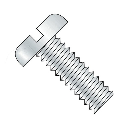 Newport Fasteners M6-1.00 x 50 mm Slotted Pan Machine Screw, Plain Steel 550313-1